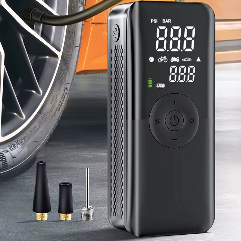 Rechargeable Air Pump Tire Inflator Portable Compressor Digital Cordless Car Tyre Inflator for Bicycle Balls