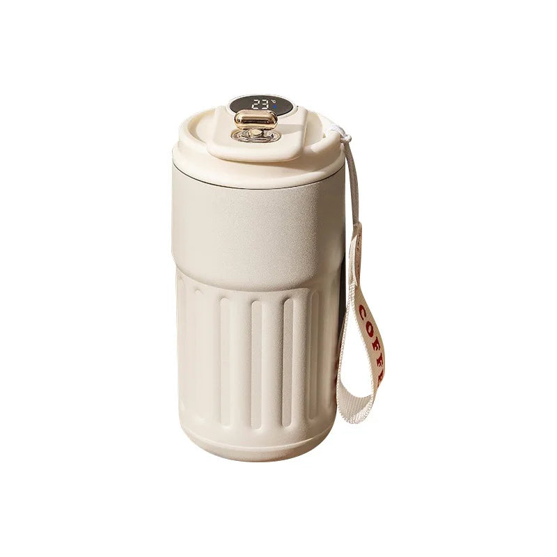 450Ml Thermos Bottle Smart Display Temperature 316 Stainless Steel Vacuum Cup Office Coffee Cup Business Portable Thermal Mug