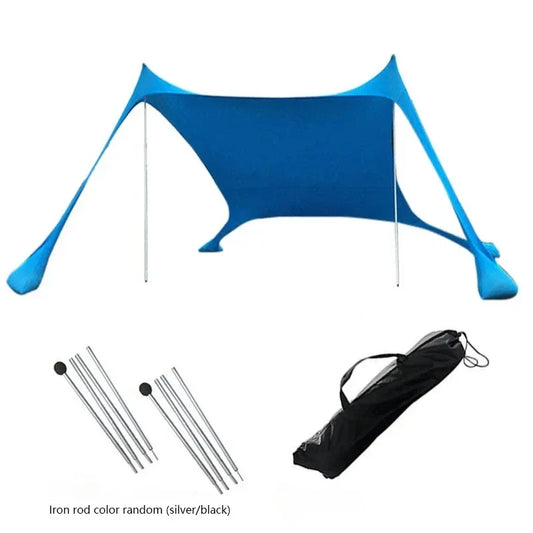 Camping Tent Windproof Pop up Awning Outdoor Beach Sun Shade UV Ultralight Beach Canopy Tents for Camping Fishing Picnics
