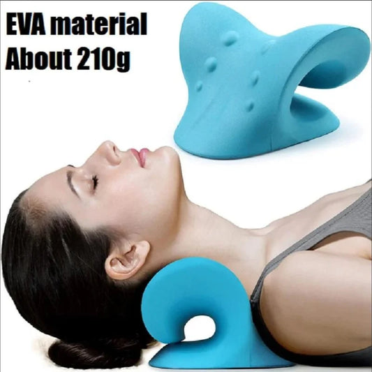 Neck Shoulder Stretcher Relaxer Cervical Chiropractic Traction Device Pillow for Side Back Stomach Sleeper Remedial Pillows