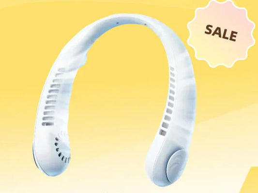 Clearance_Portable Mini Home Summer Air-Cooled Neck Hanging Fan for Outdoor Sports, Running, Travel without Blades, Wearable USB