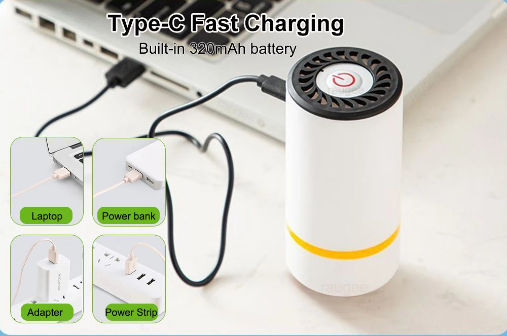 Mini Electric Vacuum Sealer Pump – Rechargeable Food Saver